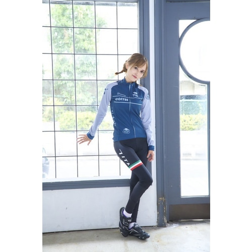 7-ITA ( セブンアイティエー ) 長袖ジャージ 【オンライン専売】 CAFE CAT LADY LS JERSEY ( カフェキャット レディース ロングスリーブジャージ ) ネイビー M レディース