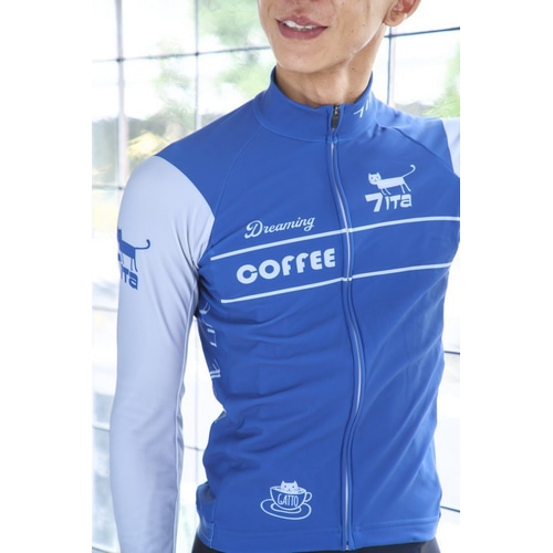 7-ITA ( セブンアイティエー ) 長袖ジャージ 【オンライン専売】 CAFE CAT LS JERSEY ( カフェキャット ロングスリーブジャージ ) ネイビー M