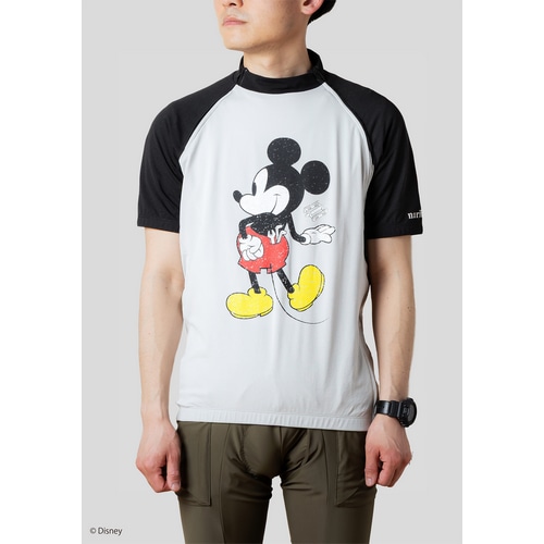 Nari-Furi ( ナリフリ ) Tシャツ・カジュアルウェア Disney Collection アクティブメッシュサイクルジャージ ライトグレー L