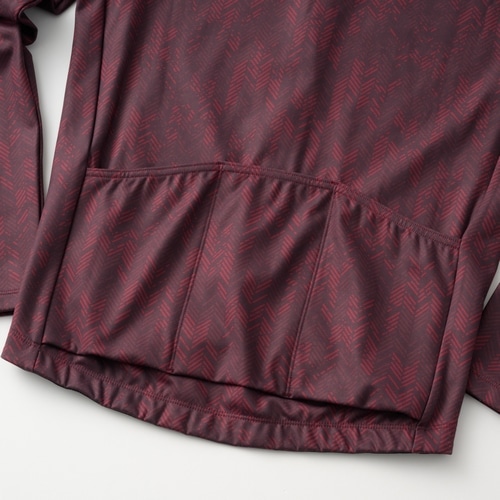 KAPELMUUR ( カペルミュール ) 長袖ジャージ ウォームジャージ フェードヘリンボーン レッド L