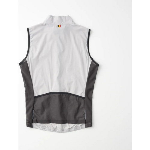 KAPELMUUR ( カペルミュール ) ベスト・ジレ ストレッチウインドベスト リップストップ バックポケット付き グレー M