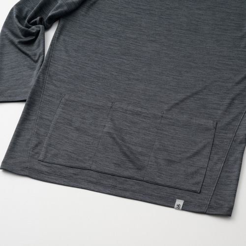 KAPELMUUR ( カペルミュール ) Tシャツ・カジュアルウェア ドライ長袖Tシャツ クランクセット チャコールグレー L
