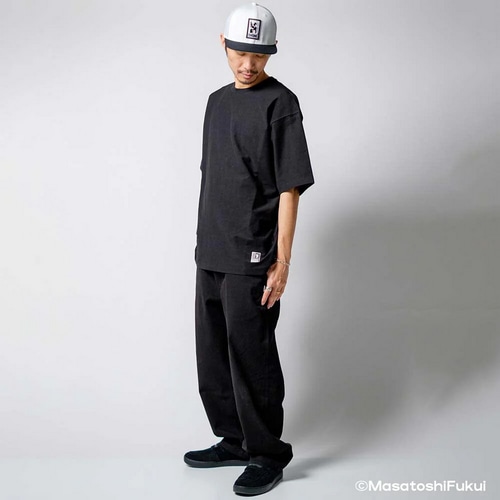 CHROME ( クローム ) Tシャツ・カジュアルウェア LSC TEE WIDE FIT OG LOGO ( ライムストーン ケーブ ティー ワイド フィット オリジナル ロゴ ) ブラック M