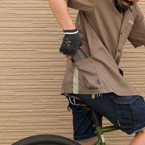 rin project ( リンプロジェクト ) Tシャツ・カジュアルウェア ボウリングシャツ モカ S