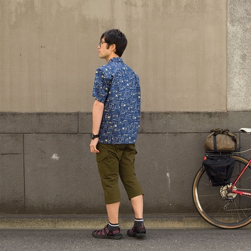 rin project ( リンプロジェクト ) Tシャツ・カジュアルウェア サイクリストアロハ バーガー ネイビー M