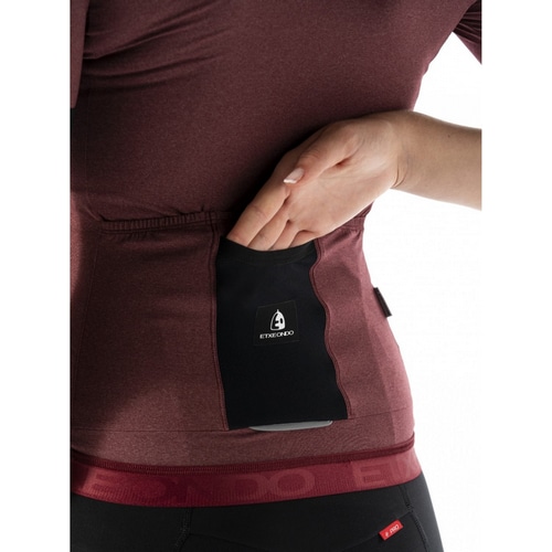 ETXE-ONDO ( エチェオンド ) 半袖ジャージ WOMEN ONDARA S/S JERSEY ( ウィメンズ オンダラ ショートスリーブジャージ ) マルーン XS レディース