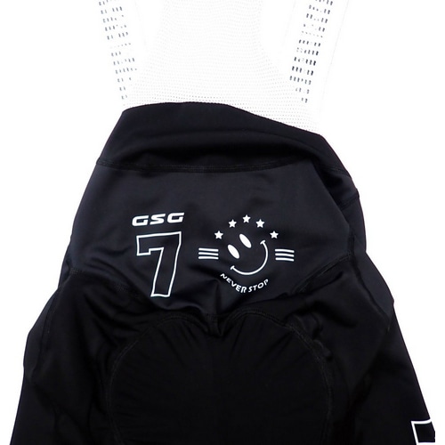 7-ITA ( セブンアイティエー ) ビブショーツ SMILE BIBSHORTS ( スマイル ビブショーツ ) ブラック/ホワイト S