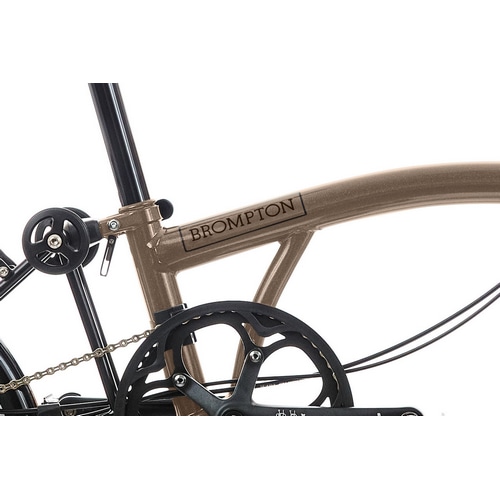 BROMPTON ( ブロンプトン ) 折りたたみ自転車 P LINE EXPLORE LOW ( Pライン エクスプローラー ロウ ) リアキャリア付き SLR 12S ブロンズスカイ ( 適正身長145-185cm前後 )