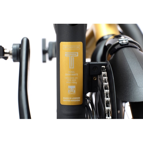 BROMPTON ( uvg ) ܂肽ݎ] T LINE URBAN MID ( TC A[o ~bh ) M4L Ceratech BLACK AND GOLD ( ZebN ubN Ah S[h ) (gڈ145-185cmO)