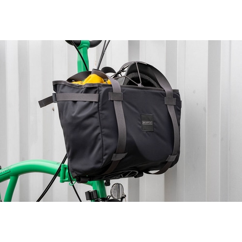 BROMPTON ( �u�����v�g�� ) �t�����g�o�b�O/�n���h���o�b�O BASKET BAG SMALL ( �o�X�P�b�g�o�b�O �X���[�� ) �u���b�N/�_�[�N�O���[