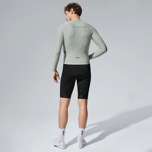 MBO ( �G���r�[�I�[ ) �����W���[�W C140 MEN'S LONG SLEEVES JERSEY ( �����Y �����O �X���[�u �W���[�W ) �y�[�� �N���E�f�B �O���[ M