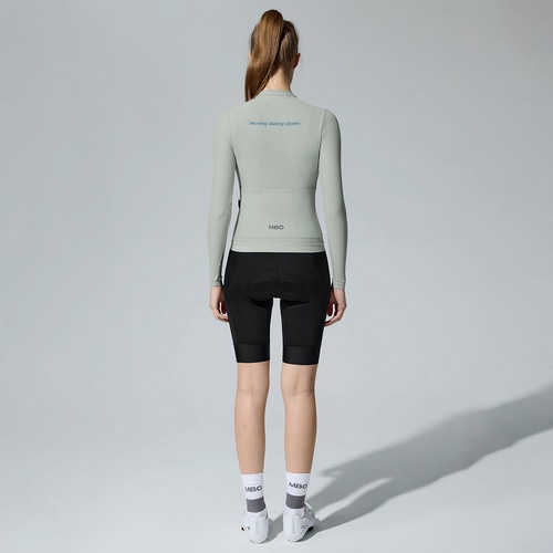 MBO ( エムビーオー ) 長袖ジャージ C150 WOMEN'S LONG SLEEVES JERSEY ( ウィメンズ ロング スリーブ ジャージ ) ペール クラウディ グレー S レディース