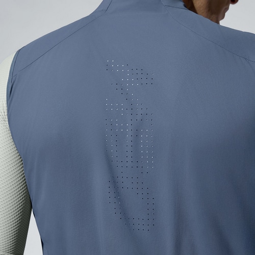 MBO ( �G���r�[�I�[ ) �x�X�g�E�W�� V125 MEN'S PREMIUM LIGHTWEIGHT WIND VEST ( �����Y �v���~�A�� ���C�g�E�F�C�g �E�B���h �x�X�g ) �X�`�[�� �u���[ M