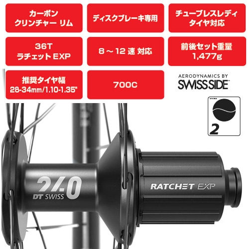 DT SWISS ( ディーティースイス ) ロードバイク用ホイール(ディスクブレーキ用) ERC 1400 DICUT 35 ( ERC 1400 ダイカット 45 ) リア シマノフリー (22x622)［対応タイヤ幅目安:28-34mm]