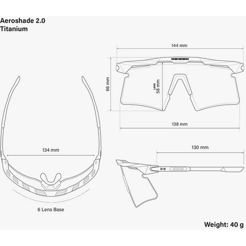 SCICON ( �V�[�R�� ) �T���O���X AEROSHADE 2.0 TITANIUM ( �G�A���V�F�[�h 2.0 �`�^�j�E�� ) �z���C�g���^���}�b�g(�t�H�g�N���~�b�N)
