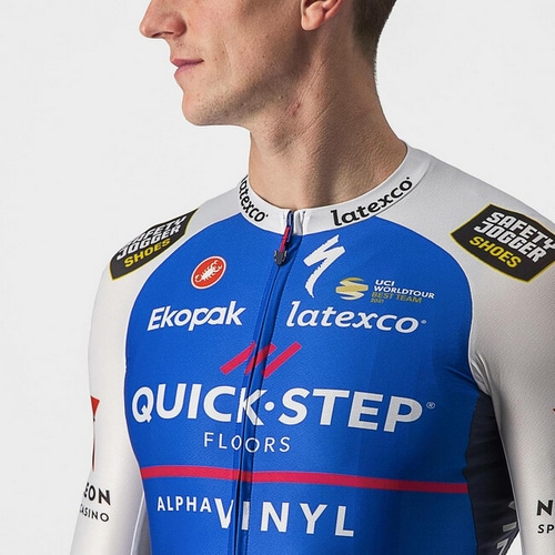 CASTELLI ( �J�X�e�� ) �����W���[�W AERO RACE 6.1 JERSEY ( �G�A�� ���[�X 6.1 �W���[�W ) 424�u���[/�z���C�g S