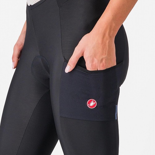 CASTELLI ( カステリ ) ビブタイツ UNLIMITED W DT BIBTIGHT ( アンリミテッド W DT ビブタイツ ) 010 ブラック S レディース
