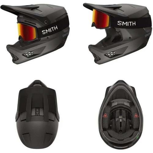 SMITH ( スミス ) フルフェイスヘルメット HARDLINE CARBON ( ハードライン カーボン ) マットブラックカーボン M ( 55-59cm )