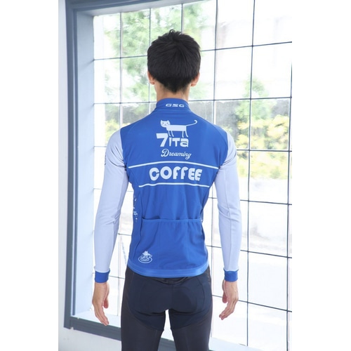 7-ITA ( セブンアイティエー ) 長袖ジャージ 【オンライン専売】 CAFE CAT LS JERSEY ( カフェキャット ロングスリーブジャージ ) ネイビー M