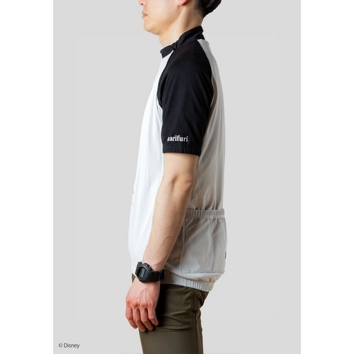 Nari-Furi ( ナリフリ ) Tシャツ・カジュアルウェア Disney Collection アクティブメッシュサイクルジャージ ライトグレー L