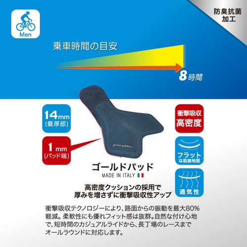 KAPELMUUR ( カペルミュール ) ビブタイツ ビブタイツ クロスオーバー ゴールドパッド ブラック M