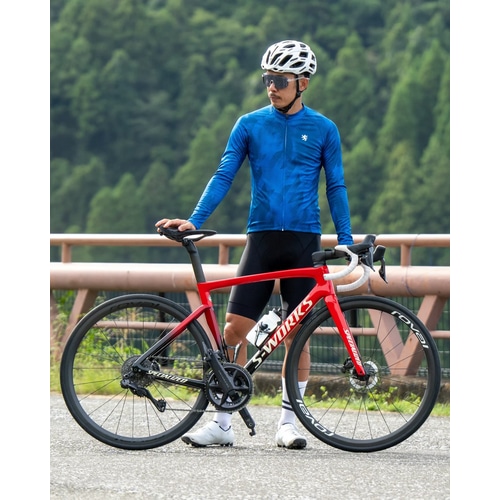 KAPELMUUR ( カペルミュール ) 長袖ジャージ プリント長袖ジャージ ドット千鳥 ブルー M
