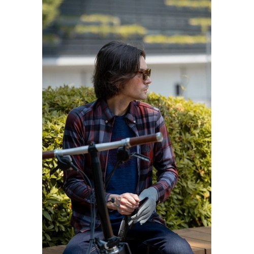 KAPELMUUR ( カペルミュール ) 長袖ジャージ 長袖シャツジャージ ダーリントン レッド/グレー L
