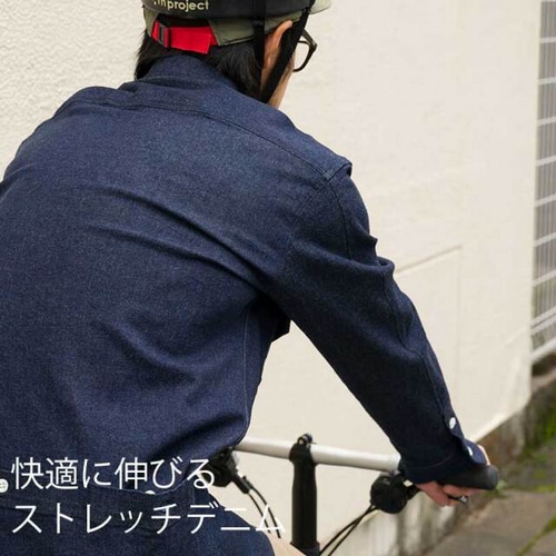 rin project ( リンプロジェクト ) Tシャツ・カジュアルウェア クラフトデニムシャツ ネイビー M