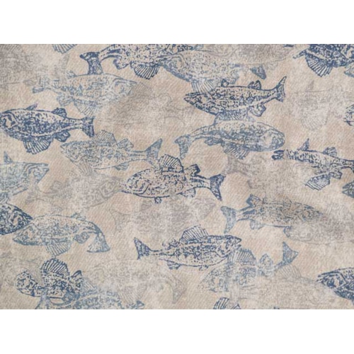 rin project ( リンプロジェクト ) Tシャツ・カジュアルウェア おさかなアロハ アイボリー S