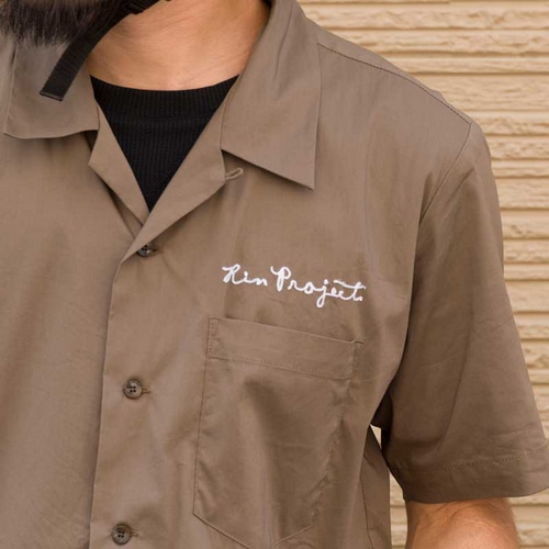 rin project ( リンプロジェクト ) Tシャツ・カジュアルウェア ボウリングシャツ モカ S