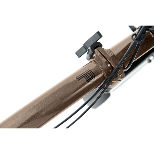 BROMPTON ( ブロンプトン ) 折りたたみ自転車 P LINE EXPLORE LOW ( Pライン エクスプローラー ロウ ) リアキャリア付き SLR 12S ブロンズスカイ ( 適正身長145-185cm前後 )