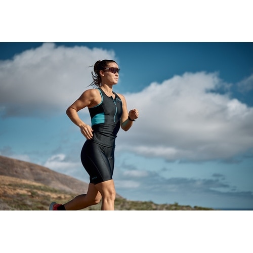 ZONE3 ( ゾーンスリー ) トライアスロンウェア WOMEN’S ACTIVATE TRI SHORTS ( ウィメンズ アクティベート トライショーツ ) ブラック/ターコイズ XS レディース