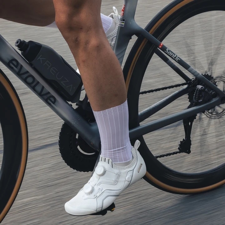 SANTIC ( サンティック ) ビンディングシューズ LU TUO CARBON ROAD SHOES ( ルー トゥオ カーボン ロード シューズ ) ホワイト 41 ( 26.2cm )