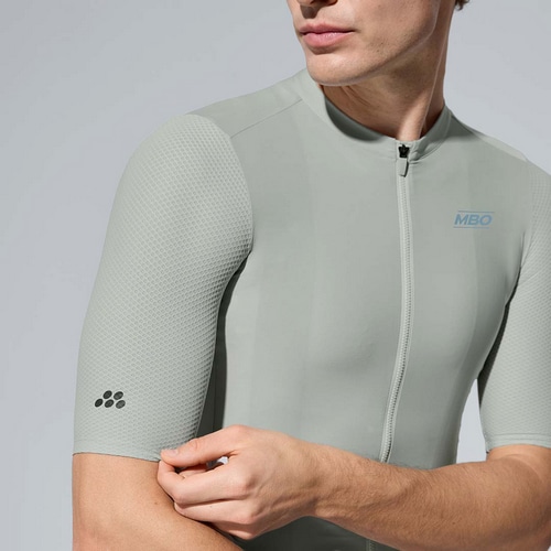 MBO ( エムビーオー ) 半袖ジャージ C100 MEN'S SHORT SLEEVES JERSEY ( メンズ ショート スリーブ ジャージ ) ペール クラウディ グレー S