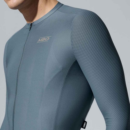 MBO ( �G���r�[�I�[ ) �����W���[�W C140 MEN'S LONG SLEEVES JERSEY ( �����Y �����O �X���[�u �W���[�W ) �A���J�[ �O���[ S