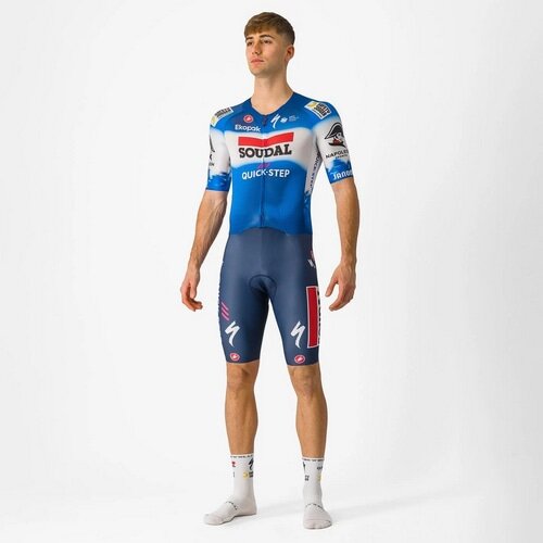 CASTELLI ( カステリ ) ワンピースジャージ SANREMO BTW SPEED SUIT ( サンレモ BTW スピードスーツ ) セラミックブルー/ホワイト XS