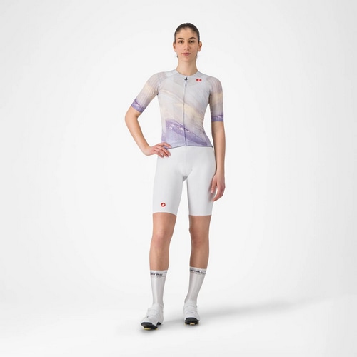 CASTELLI ( カステリ ) ビブショーツ FREE AERO RACE S W BIBSHORT ( フリー エアロ レース S ウィメンズ ビブショーツ ) ホワイト XS レディース