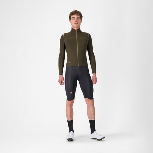 CASTELLI ( カステリ ) ビブショーツ OMLOOP THERMAL BIBSHORT ( オムループ サーマル ビブショーツ ) 010 ブラック M