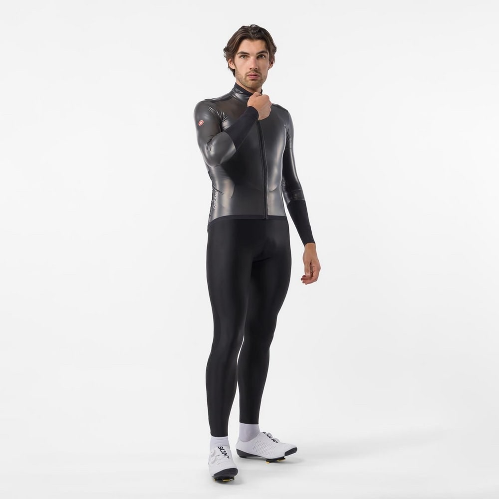 CASTELLI ( カステリ ) ビブタイツ NANO RAIN BIBTIGHT ( ナノ レイン ビブタイツ ) ブラック M