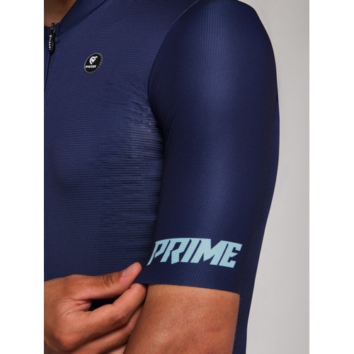 PISSEI ( ピセイ ) 半袖ジャージ PRIME SHORT SLEEVE JERSEY ( プライム ショートスリーブジャージ ) ブルー/レタリング L