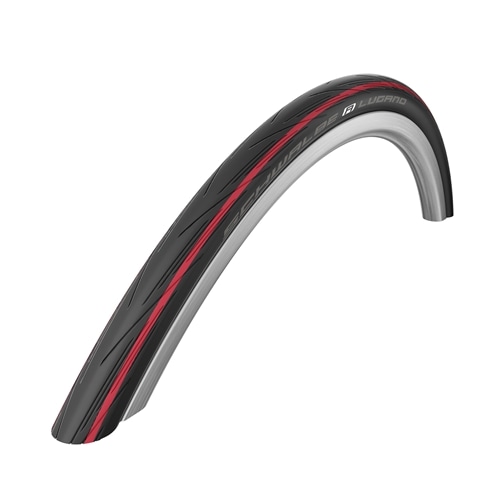 SCHWALBE ( シュワルベ ) LUGANO レッドストライプ 700 X 23C FB 