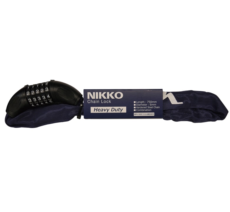 NIKKO ( ニッコー ) 5桁可変ダイヤル式チェーンロック ブルー