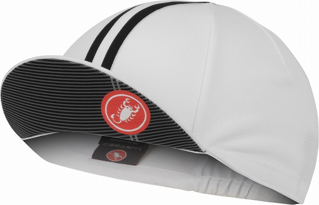  CASTELLI ( カステリ ) ROSSO CORSA CYCLING CAP 101 ホワイトブラック UNI 