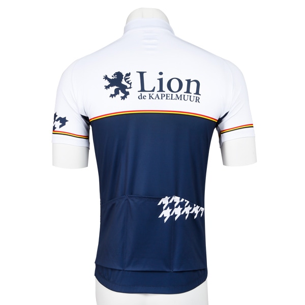 KAPELMUUR ( カペルミュール ) 半袖ジャージ 半袖ジャージ 千鳥チップ ホワイト/ネイビー S