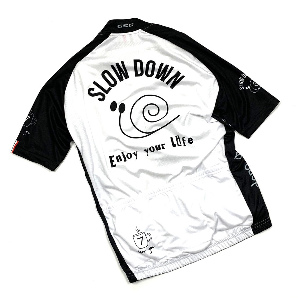 7ITA(セブンアイティエー) Slow Down ( スローダウン ) ジャージ ホワイト S | 自転車・パーツ・ウェア通販 |  ワイズロードオンライン