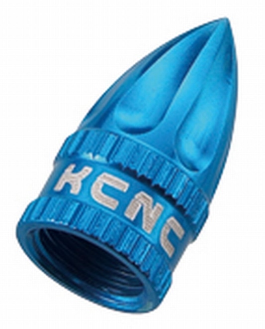 KCNC ( ケーシーエヌシー ) ブルー 米式 バルブキャップ