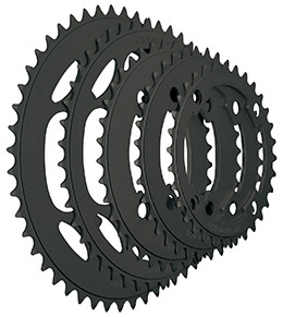 TIOGA ( タイオガ ) チェーンリング ブラック 104mm / 4アーム / 44T