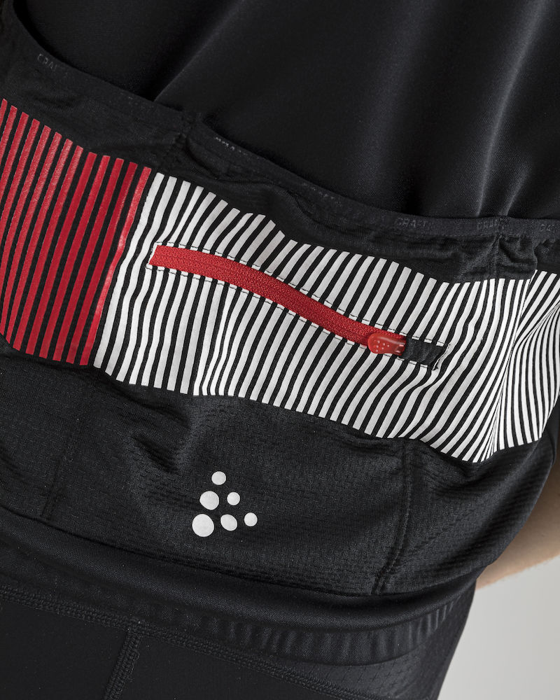 CRAFT ( クラフト ) 半袖ジャージ VERVE GLOW JERSEY 神戸店特価 ブラック/ブライトレッド S