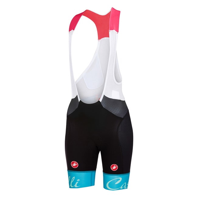  CASTELLI ( カステリ ) FREE AERO W BIB-SHORTS ブラック/スカイブルー M 