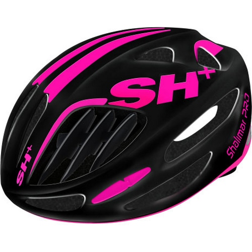 SH+ ( エスエイチプラス ) スポーツヘルメット SHALIMAR PRO ブラック マット/ピンク.F XS(53-57cm)
